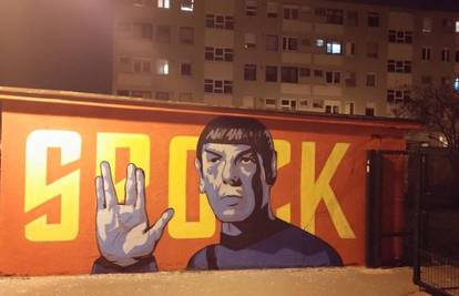 Zagrepčani počast Mr. Spocku odali grafitom na Trešnjevci