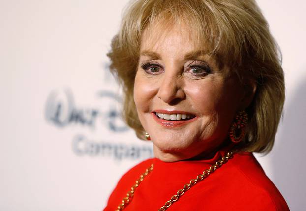 FILE PHOTO: Barbara Walters aarrives for "A Celebration of Barbara Walters Cocktail Reception" in New York