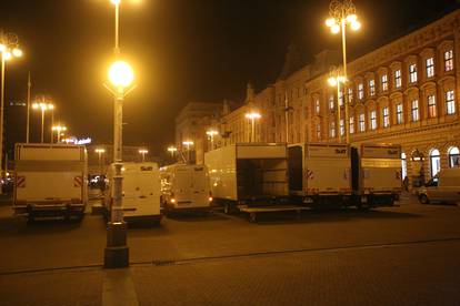 Zagreb: Snimanje filma Canary Black s Kate Benkinsale u glavnoj ulozi u zgradi Johann Franck