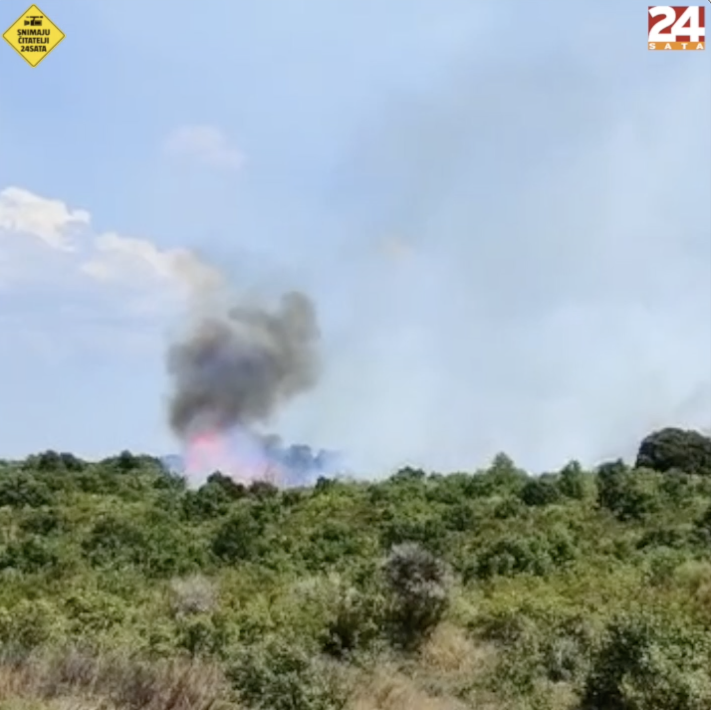VIDEO Požar kod aerodroma u Puli, gase ga tri kanadera