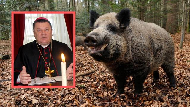 Prvi put nakon incidenta u lovu biskup Huzjak predvodio misu