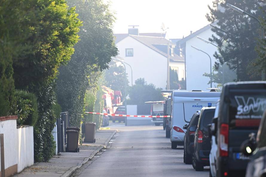 Fire in Munich - large-scale deployment of police and fire department