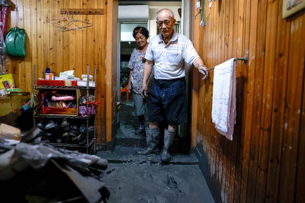 Aftermath of Super Typhoon Ragasa, in Hualien