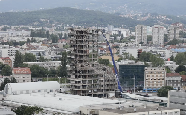Pogledajte kako napreduje rušenje Vjesnika u Zagrebu