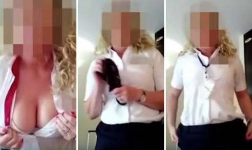 Stjuardesa izvela vrući striptiz u avionu, polako se skidala