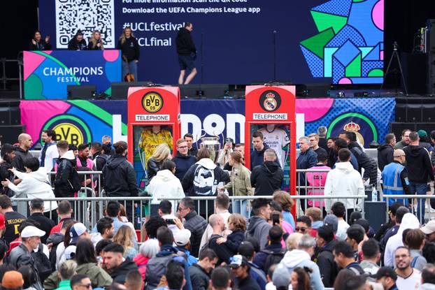 Atmosfera u Londonu uoči finala UEFA Lige prvaka između Real Madrida i Borussie Dortmund