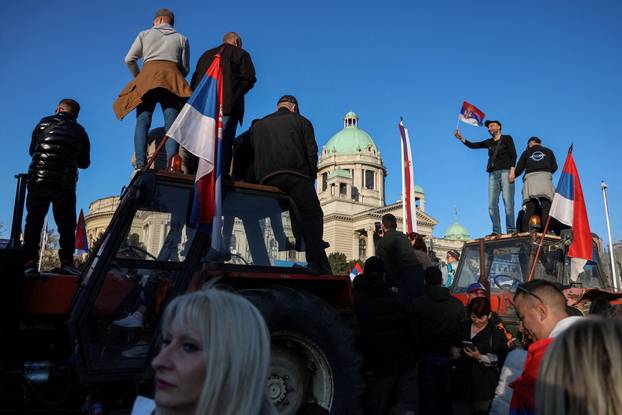 Serbia's ruling SNS party holds pro-government rally in Belgrade