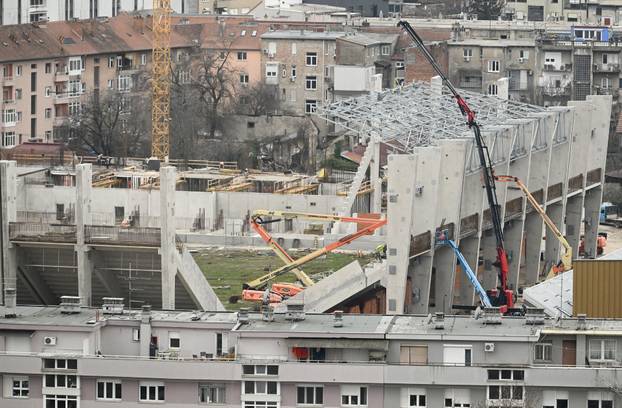 Zagreb: Pogled na stadion Kranjčevićeva