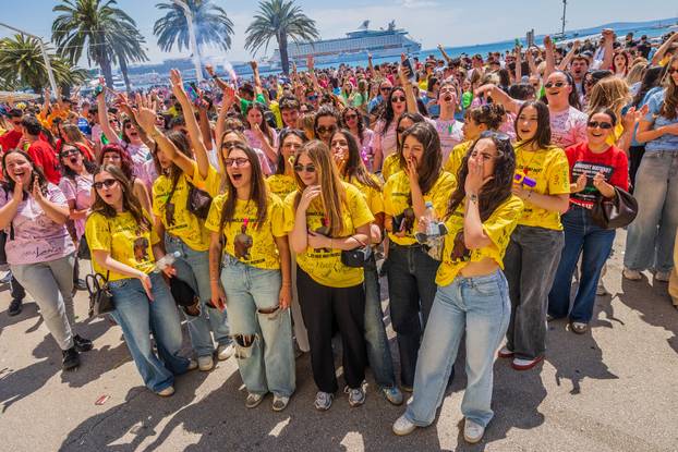 Split: Grad Split i gradonačelnik Šuta organizirali po prvi put okupljanje maturanata na Rivi