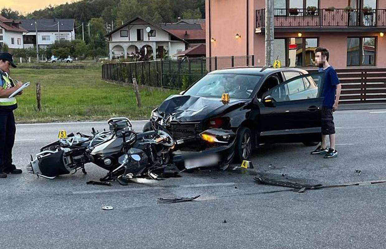 Motociklist ozlijeđen u nesreći kod Karlovca: 'Bilo je strašno'