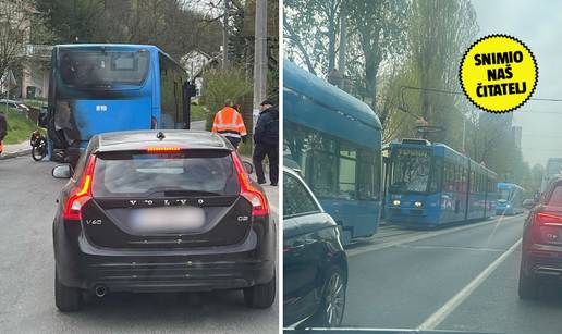 VIDEO Na Šestinama se ZET-u zapalio autobus, na Savskoj je zastoj zbog oštećenja voda