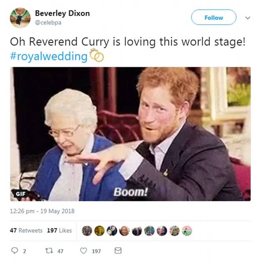 Šokirao i nasmijao: Biskup Curry bio je zvijezda vjenčanja