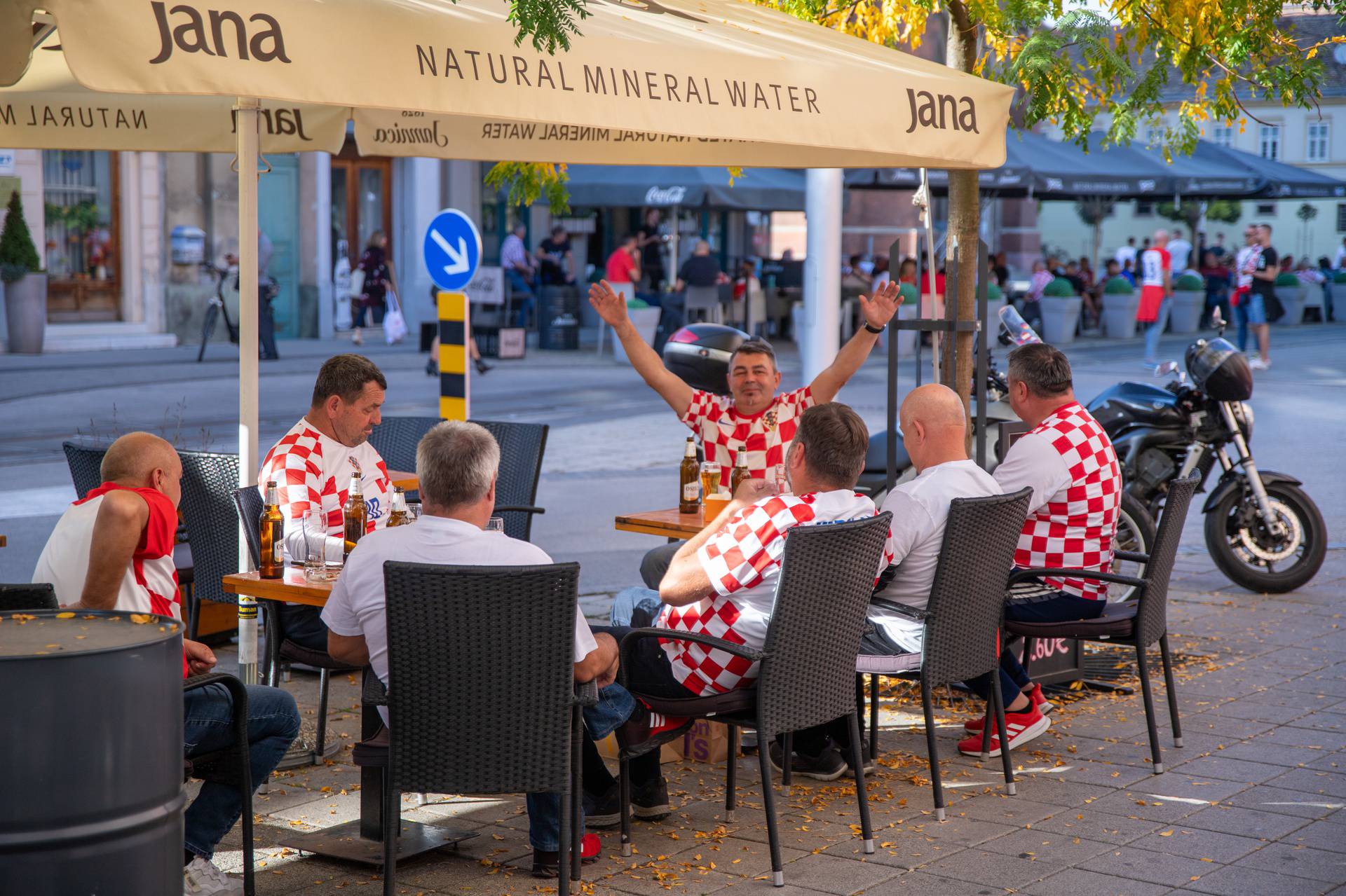 Osijek: Atmosfera u gradu uoči utakmice Hrvatska -Turska 