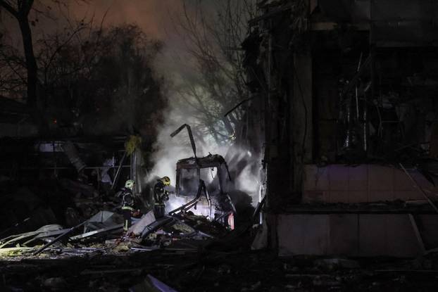 Aftermath of a Russian missile attack in Kyiv