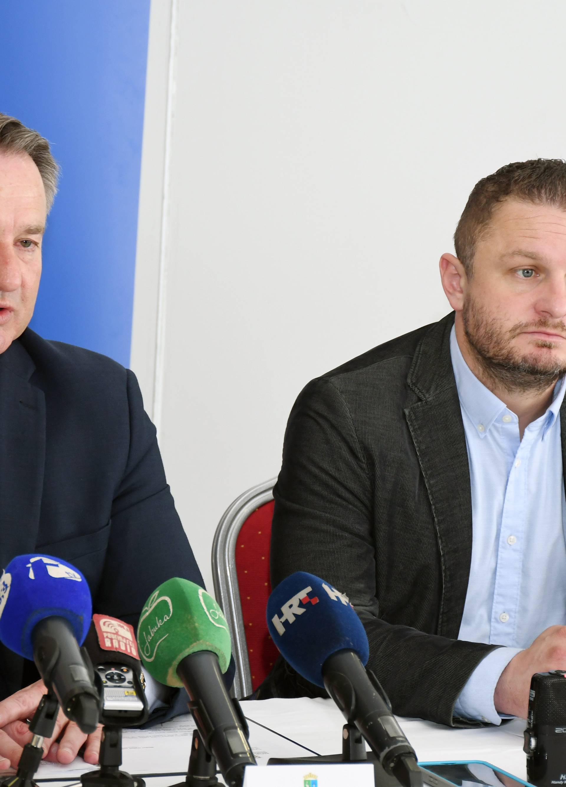 Sisačko-moslavački župan Žinić i dožupan Rosavec održali konferenciju o koronavirusu