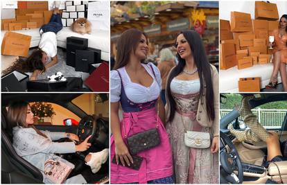 One su hrvatske Kardashianke: Ormar im je veličine sobe, a natrpan je markiranim torbama