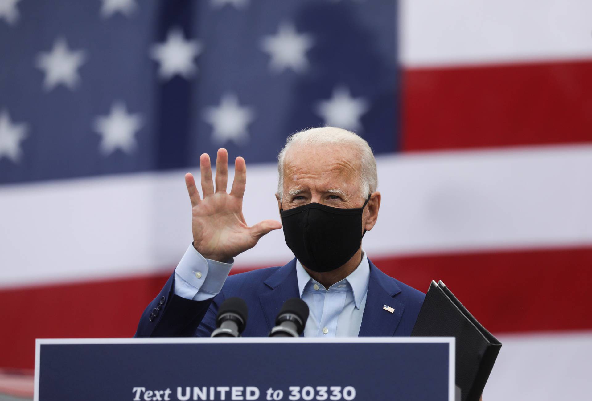 Democratic U.S. presidential nominee Joe Biden campaigns in Warren, Michigan