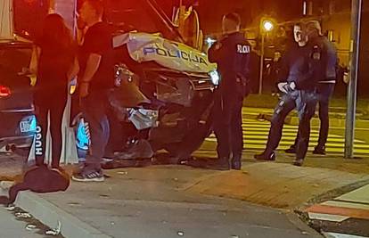 FOTO U Karlovcu se sudarili automobil i policijsko vozilo