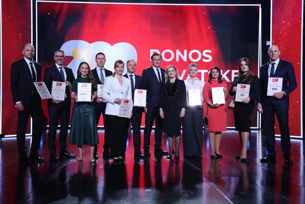 Zagreb: Svečana dodjela nagrade Ponos Hrvatske, dodjela zahvalnica sponzorima