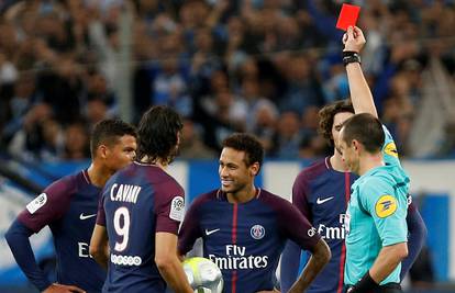 Neymar je pocrvenio, a Cavani spasio PSG poraza u Marseilleu