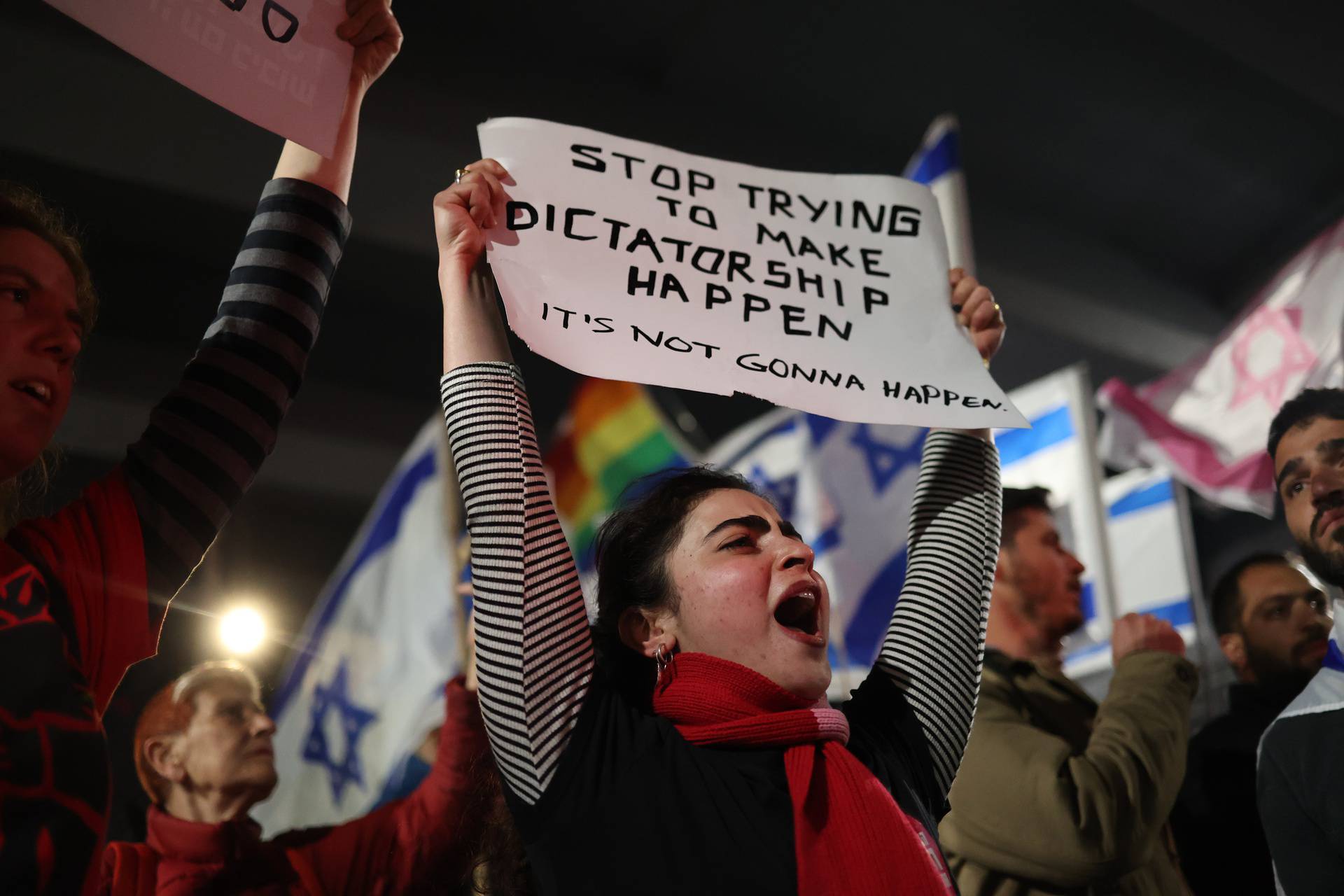 Anti-government protest in Tel Aviv