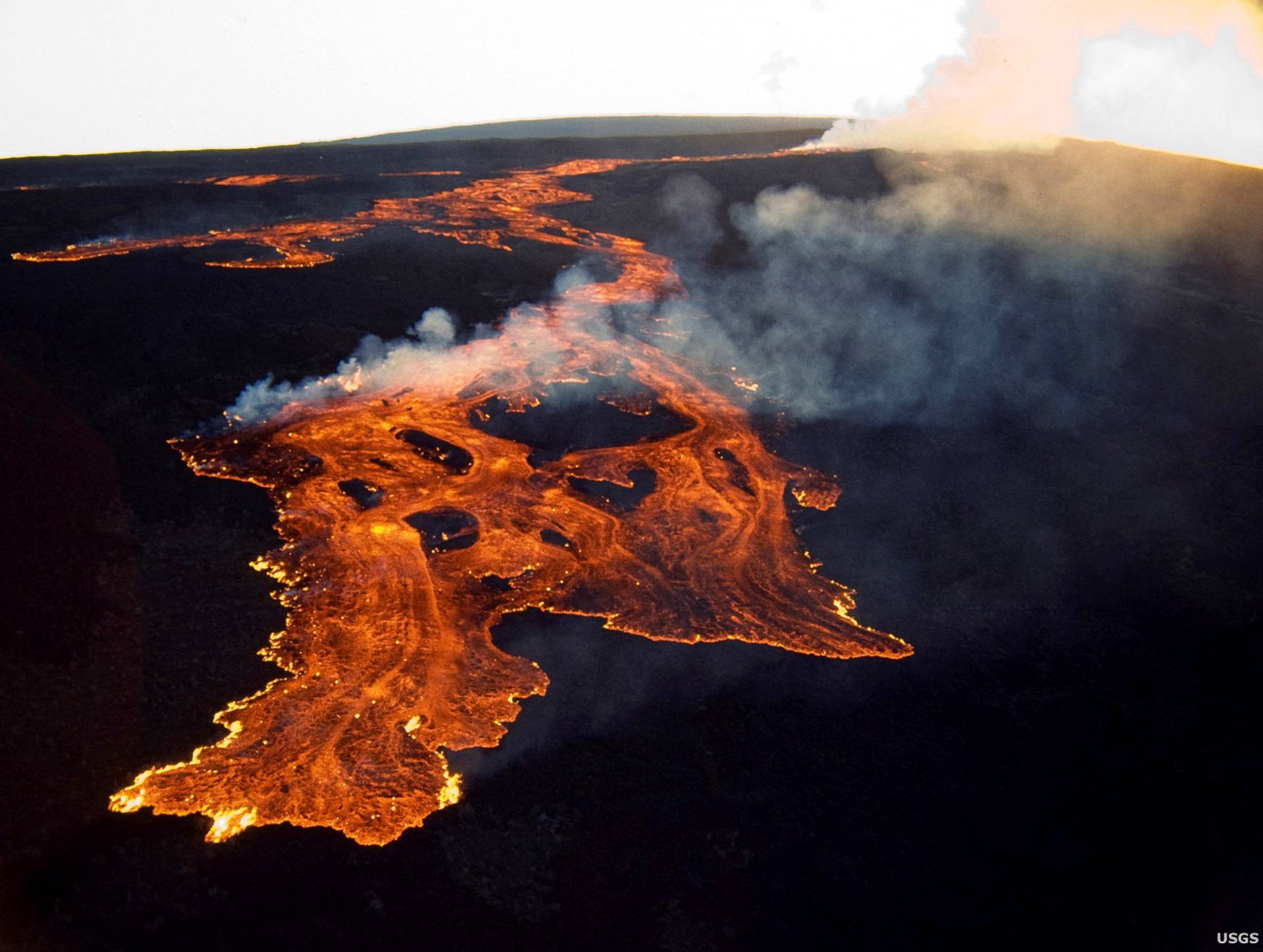 FILE PHOTO: Handout photo of the Mauna Loa volcano on the island of Hawaii