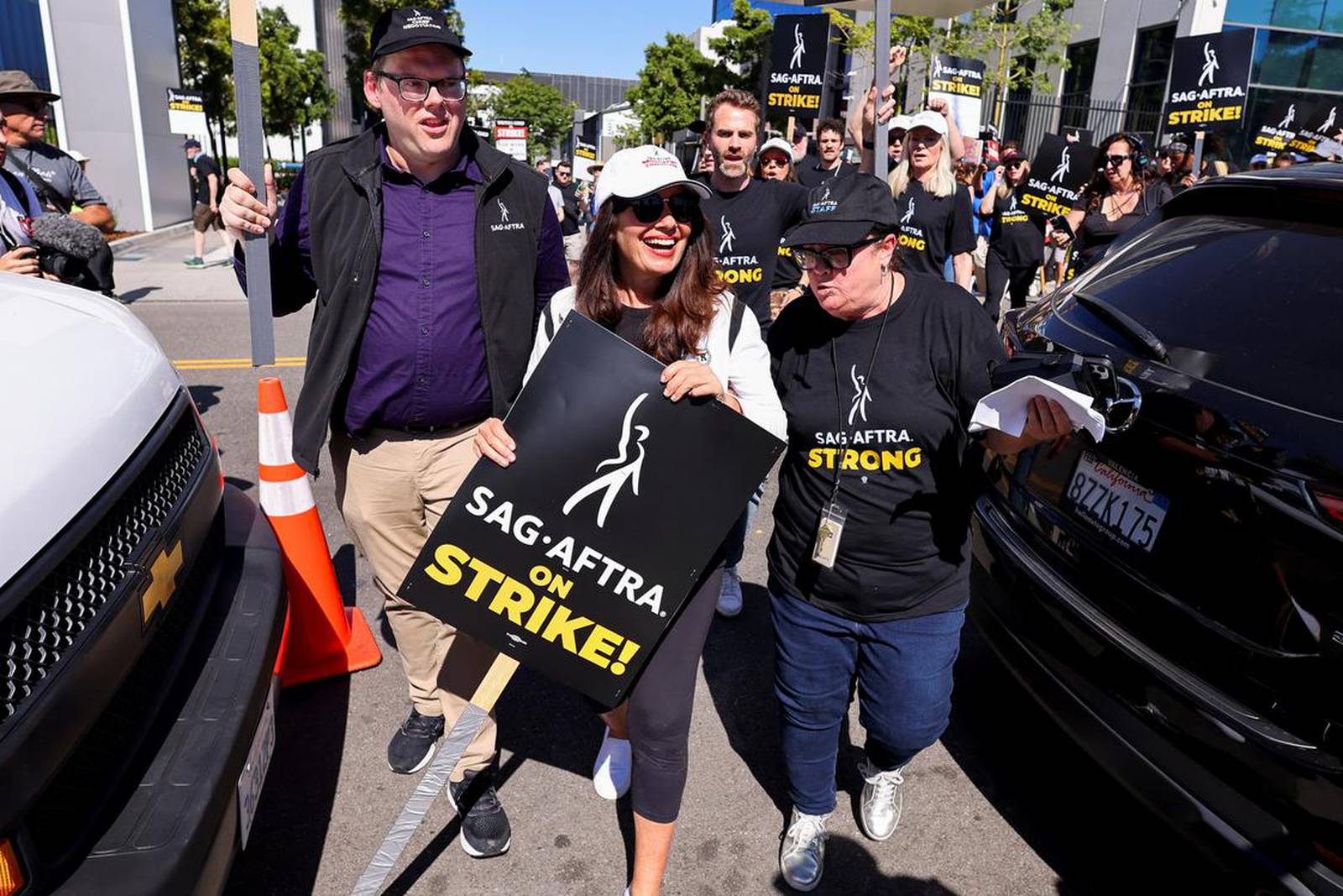 Hollywood actors strike in Los Angeles