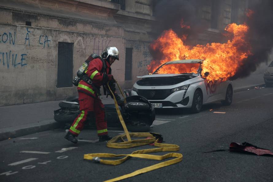 Nationwide protests in France against the cost of living