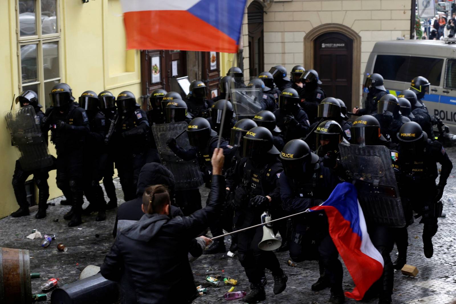 Demonstration against the Czech government's COVID-19 restrictions in Prague