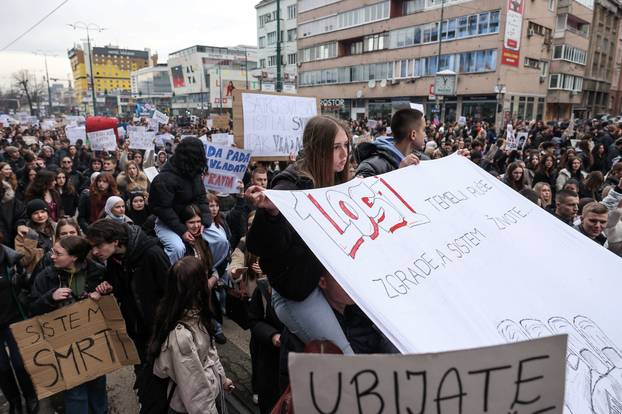 Novi prosvjed na ulicama Sarajeva nakon teške tramvajske nesreće