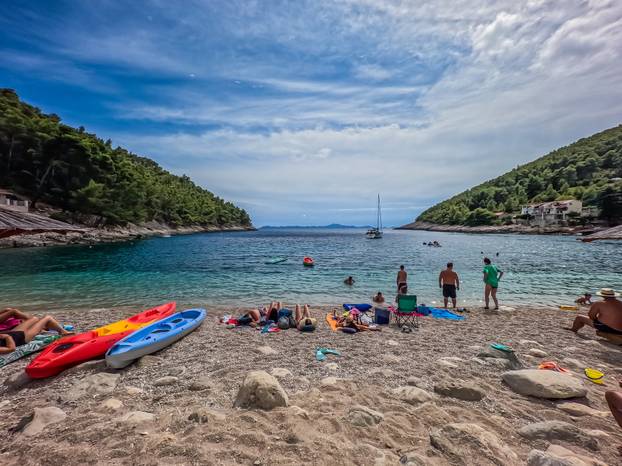Uvala Pupnatska Luka na otoku Korčuli