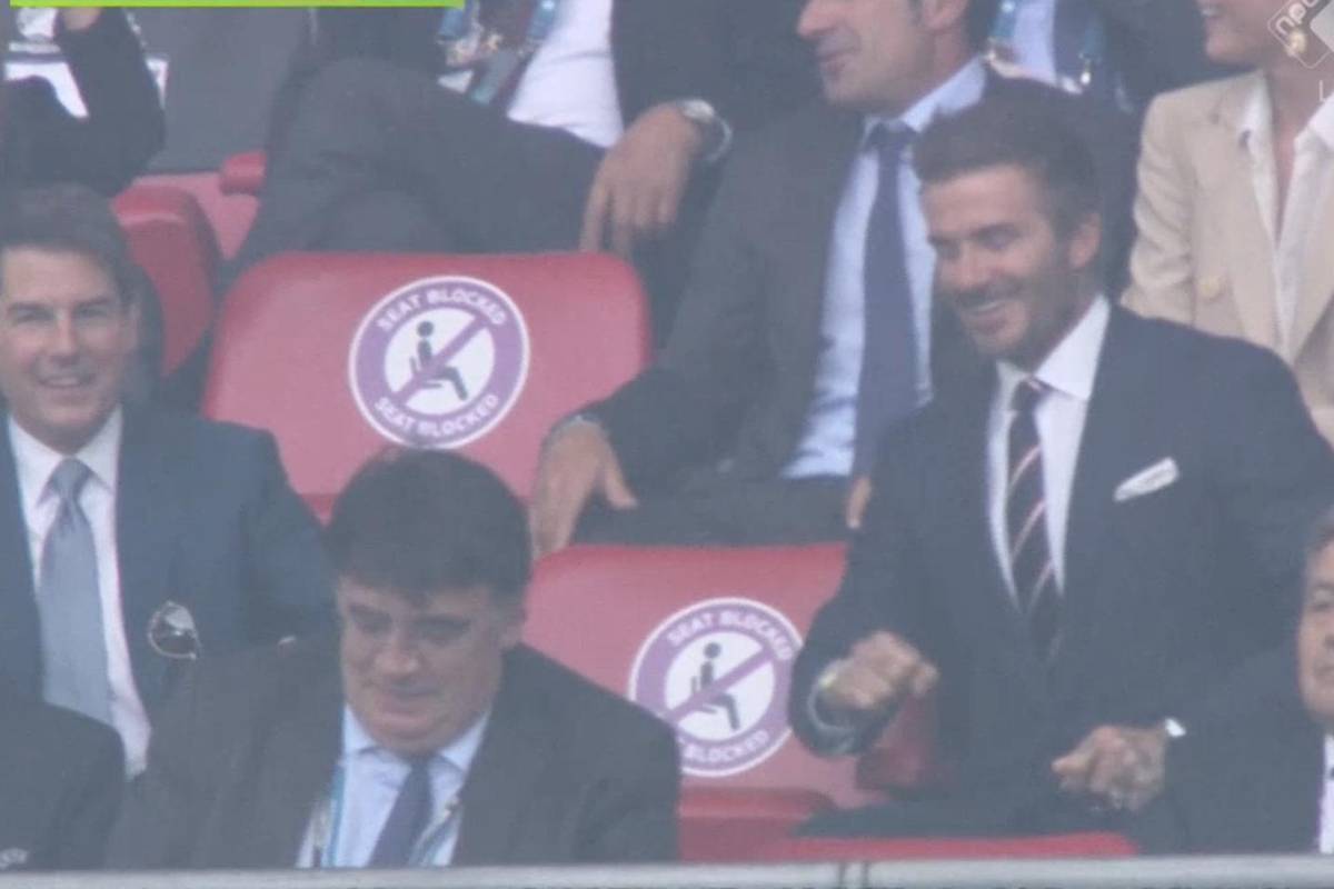 Becks, daj šapu: Beckham i Tom Cruise proslavili gol Engleske