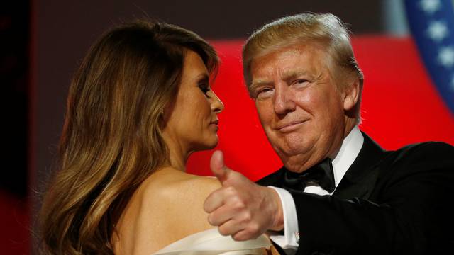 Trump attends the Freedom Ball in honor of his inauguration in Washington