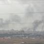 Plumes of smoke seen over Gaza