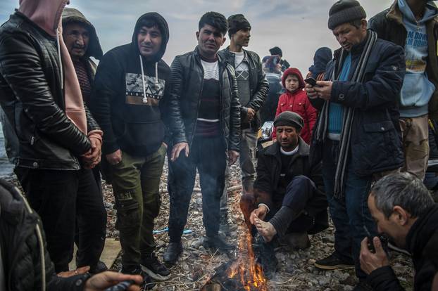 Refugees on Lesbos