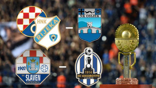 Dinamo ili Rijeka idu na Osijek, Lokomotiva i Slaven za finale!