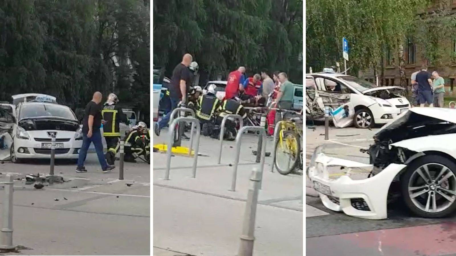 Sudarili se BMW i taksi: 'Jedan od njih je prošao kroz crveno...'