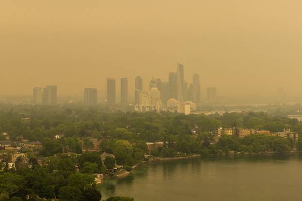 Wildfire smoke in Ontario