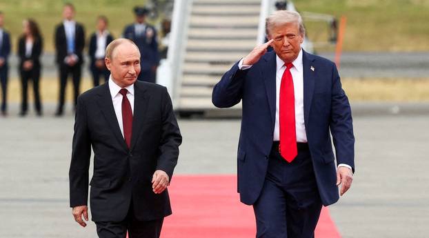 U.S. President Trump meets with Russian President Putin in Alaska