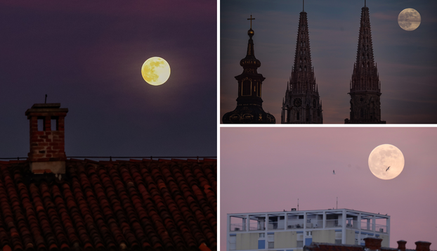 FOTO Prvi puni Mjesec 2023. obasjao nebo: Pogledajte zapanjujuće fotke iz Hrvatske