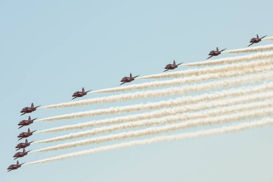Kraljevska grupa Red Arrows posjetila je naša Krila Oluje