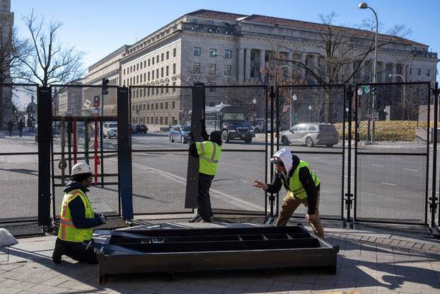 Preparations ahead of U.S. President-elect Trump's inauguration in Washington