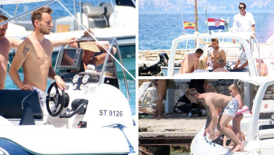 Ekskluzivne fotografije: Rakitić uživa na jahti i skače u more...