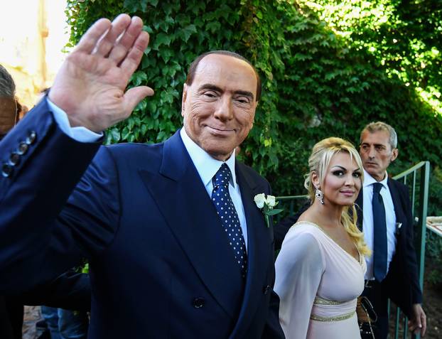 Ravello, Silvio Berlusconi at the marriage of Marianna Pascale