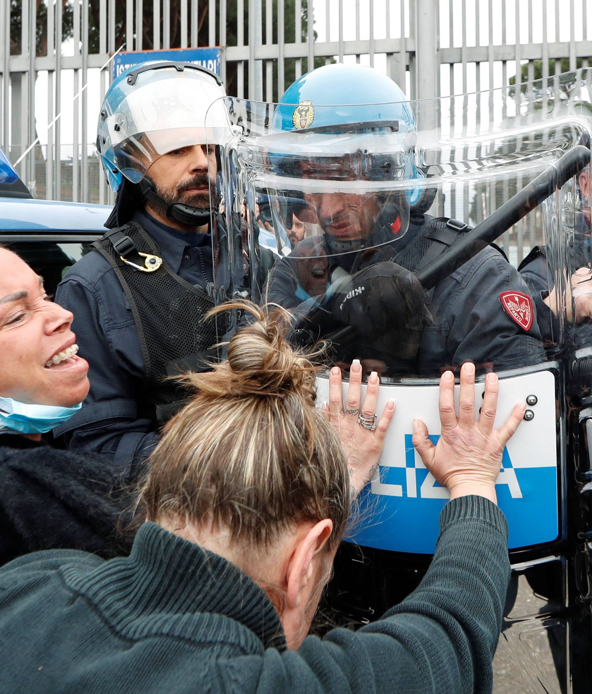 Prison inmates revolt after family visits were suspended due to fears over coronavirus contagion, in Rome