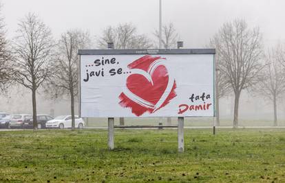 Misteriozni plakat osvanuo je u Zagrebu. Nitko ne zna o čemu se radi. 'Sine, javi se... tata Damir'