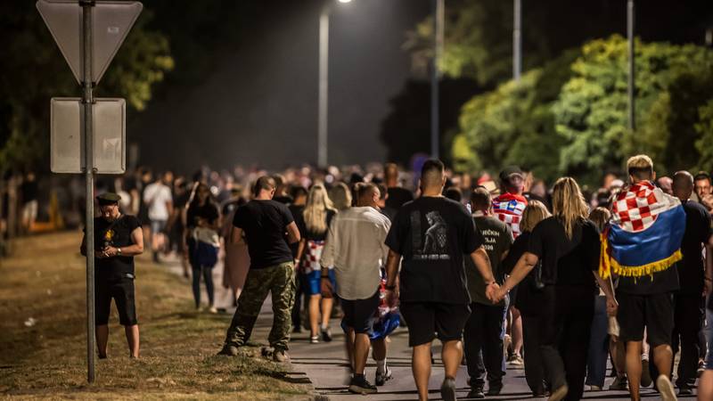 FOTO Pogledajte gužvu nakon Thompsona, skupljali i dronove