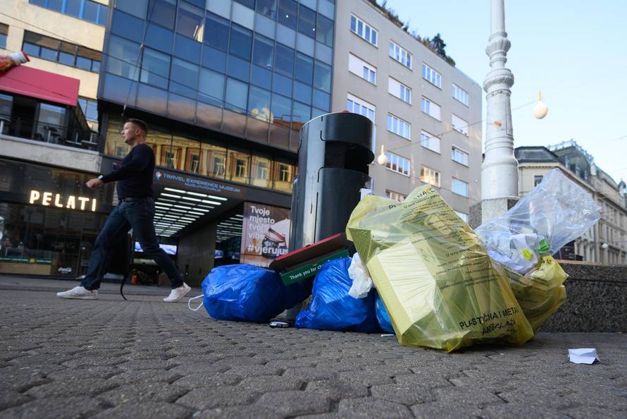 Zagreb: Centar grada na drugi dan štrajka u Zagrebačkom holdingu