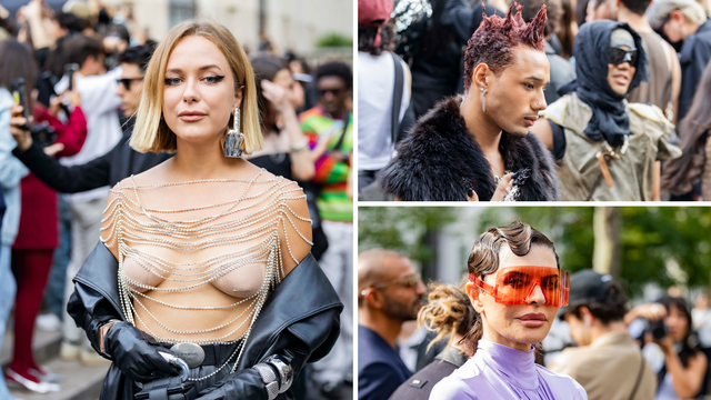 Drugi dan na Pariškom tjednu mode: Žene i muškarci nose grudnjake od stakla i metala