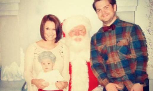 Jack Osbourne s kćeri Pearl ugurao se u krilo Djedu Mrazu 